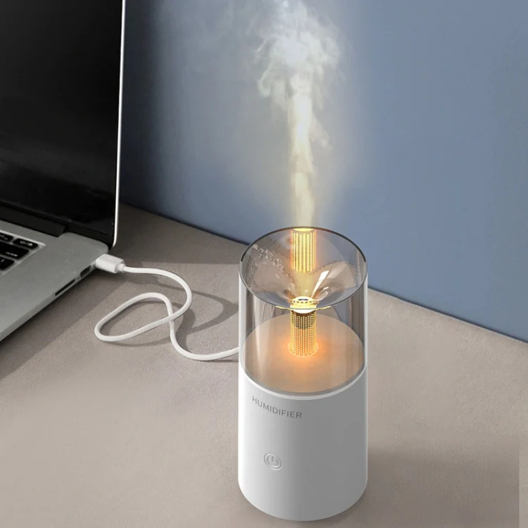 Candle Flame Aromatherapy Diffuser Automatic Scent Sprayer Mini Ambiance Candle Light Humidifier(129 Black) - Image 2
