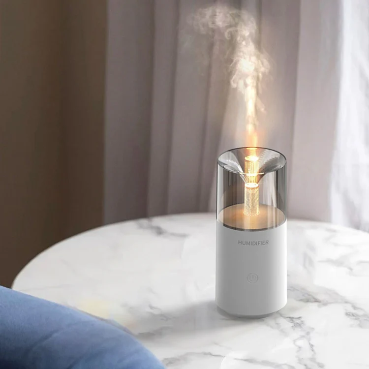 Candle Flame Aromatherapy Diffuser Automatic Scent Sprayer Mini Ambiance Candle Light Humidifier(129 Black) - Image 9