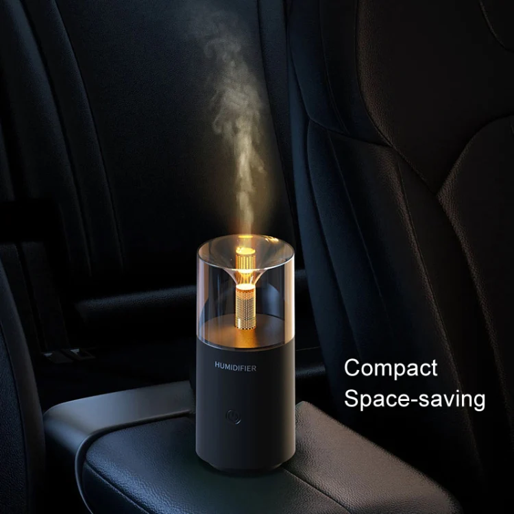 Candle Flame Aromatherapy Diffuser Automatic Scent Sprayer Mini Ambiance Candle Light Humidifier(129 White) - Image 7