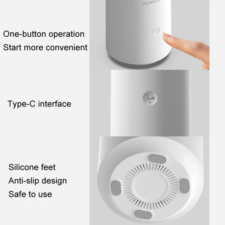 Candle Flame Aromatherapy Diffuser Automatic Scent Sprayer Mini Ambiance Candle Light Humidifier(129 White) - Image 8