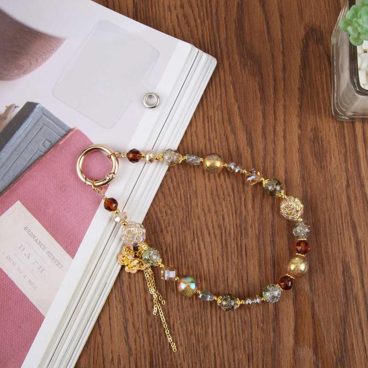 Candy Pearl Butterfly Phone Charm Strap(Green) - Image 4