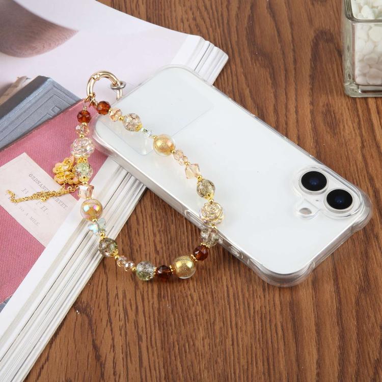 Candy Pearl Butterfly Phone Charm Strap(Green) - Image 5