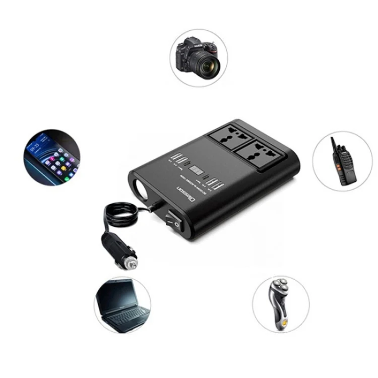 Car 150W Power Socket Cigarette Lighter Car Charger 4USB+2Type-C Car Power Inverter - Image 2