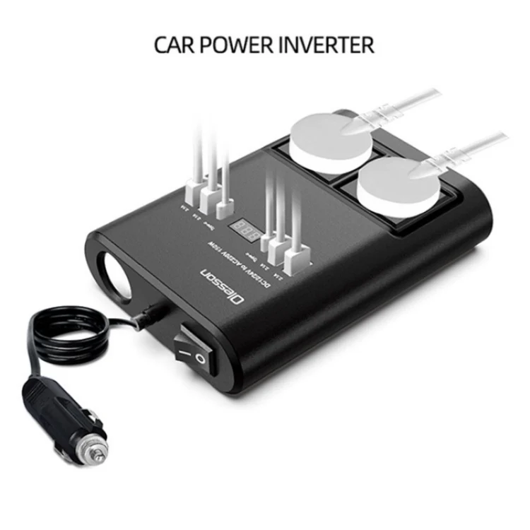Car 150W Power Socket Cigarette Lighter Car Charger 4USB+2Type-C Car Power Inverter - Image 4