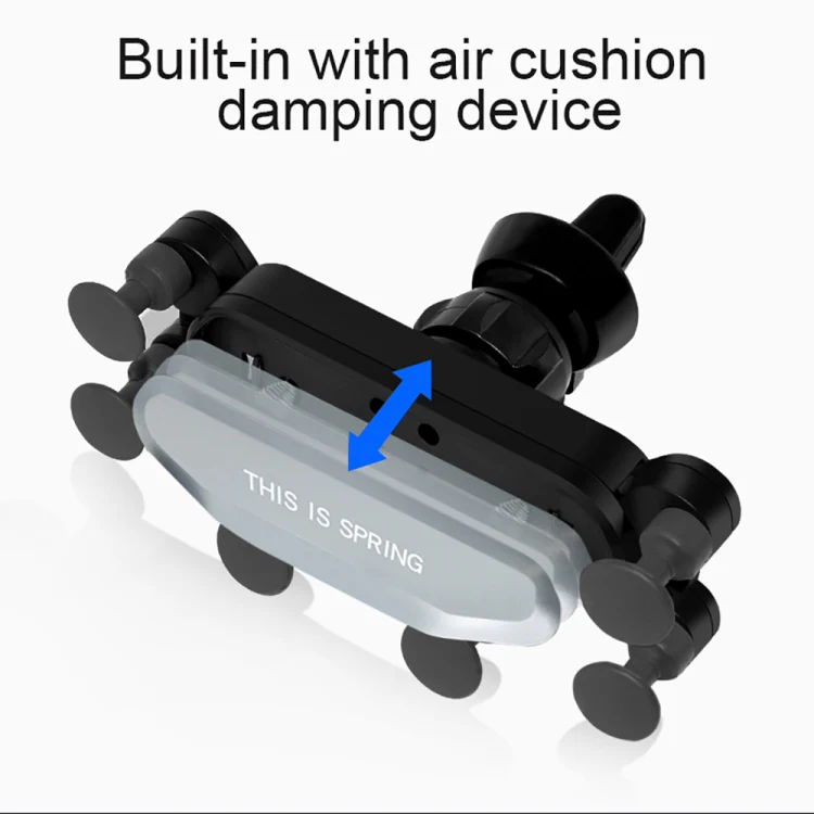 Car Air Outlet Six-claw Gravity Mobile Phone Holder Bracket (Silver) - Image 4