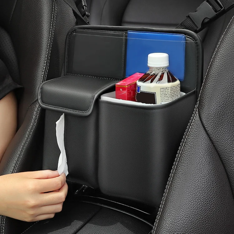 Car Armrest Box Storage Bag Auto Interior Multi-Functional Shelf, Style: With Built-In Bucket - Image 8