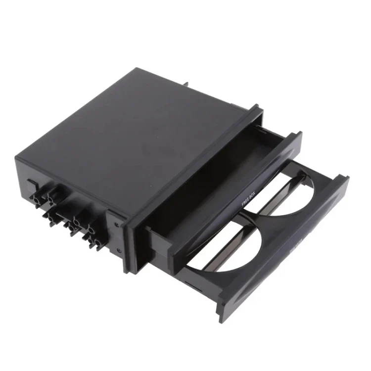 Car Audio Modified Multi-purpose Storage Box Cup Holder(Double-layer Box)