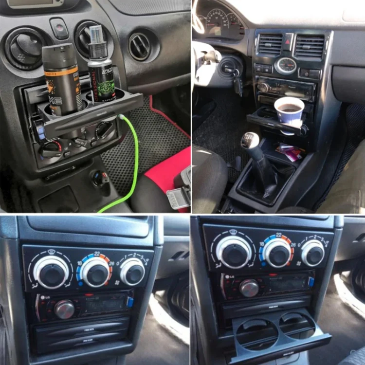 Car Audio Modified Multi-purpose Storage Box Cup Holder(Single-layer Box) - Image 6