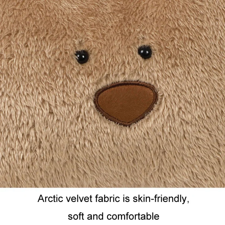 Car Cartoon Bear Plush Seat Upholstery Pillow, Color: Lumbar Pillow Brown - Image 5