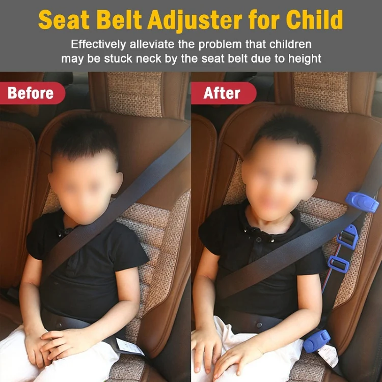 Car Child Seat Safety Belt Adjustment Anti-collision Limit Fixer(Red) - Image 7