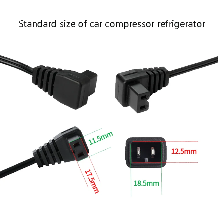 Car Compressor Refrigerator Line 12/24V Semiconductor Refrigerator Power Cord Cigarette Lighter Line, Specification: Without Switch 5m - Image 3