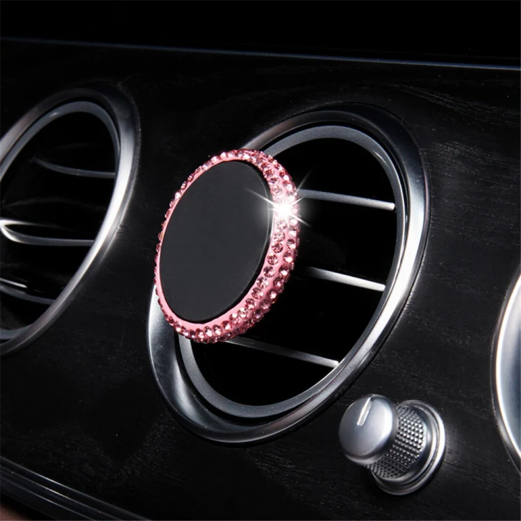 Car Diamond Magnetic Air Outlet Mobile Phone Holder(Pink) - Image 4