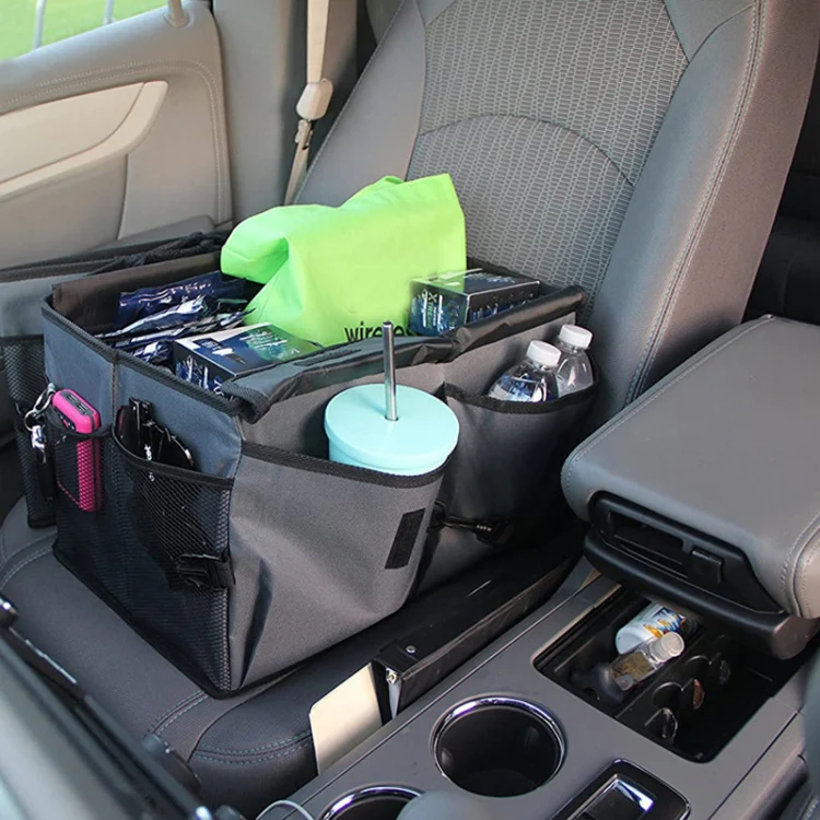 Car Foldable Glove Storage Box Trunk Organizer(Grey) - Image 4