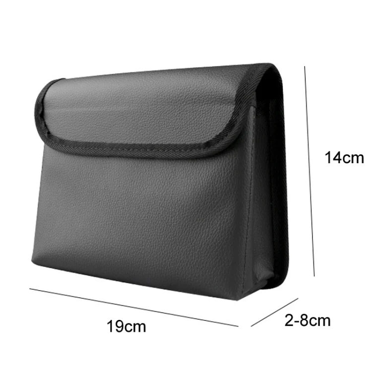 Car Folding Trash Can Multifunctional Seatback Hanging Storage Box(Black) - Image 2