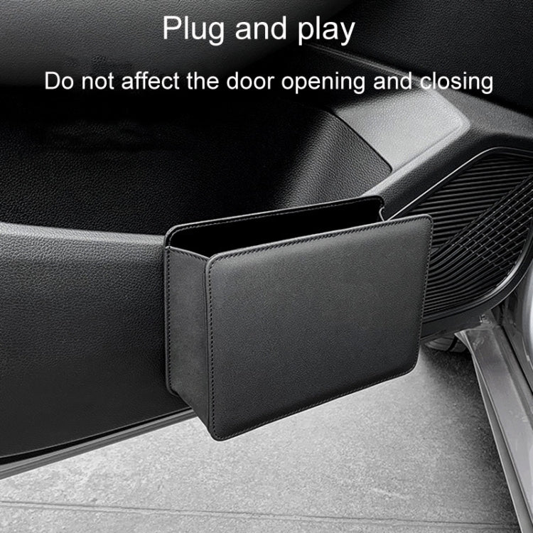 Car Folding Trash Can Multifunctional Seatback Hanging Storage Box(Wine Red) - Image 6