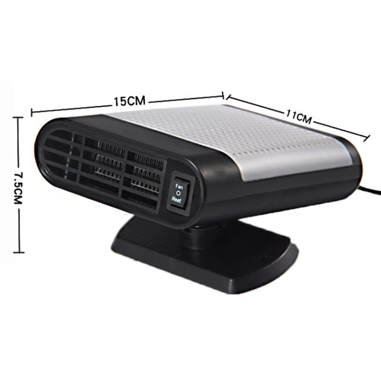 Car Heater Hot Cool Fan Windscreen Window Demister Defroster DC 12V, Purification Version (Grey) - Image 3