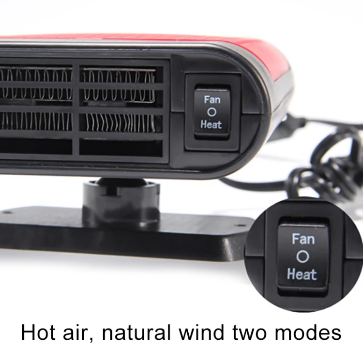 Car Heater Hot Cool Fan Windscreen Window Demister Defroster DC 24V, Ordinary Version(Red) - Image 4