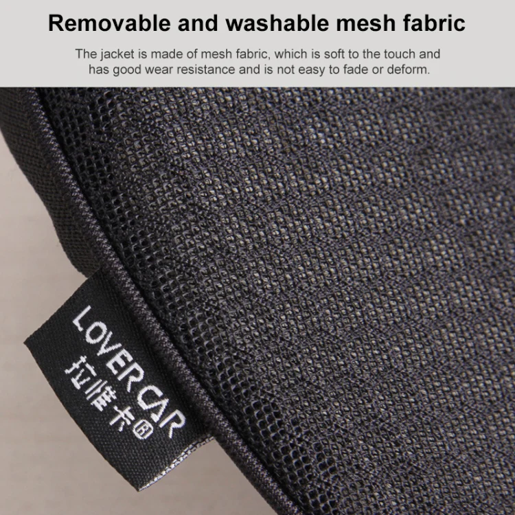 Car mini Seat Cushion Breathable Lumbar Seat Mat (Beige) - Image 10