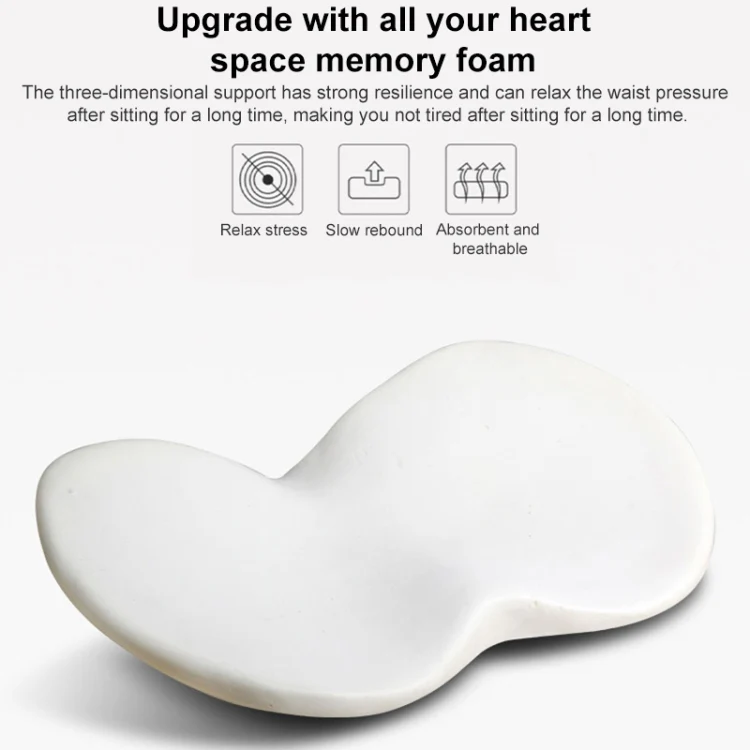 Car mini Seat Cushion Breathable Lumbar Seat Mat (Beige) - Image 8