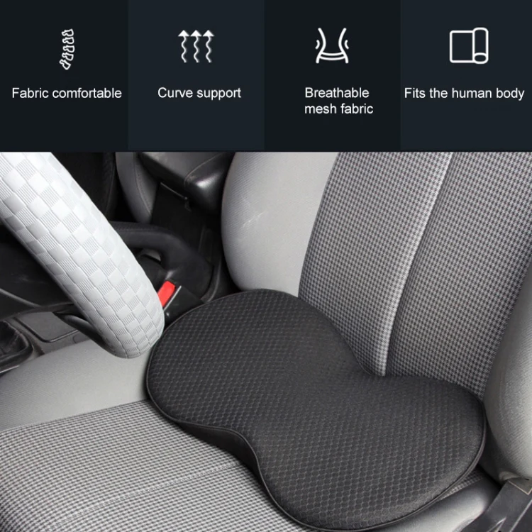 Car mini Seat Cushion Breathable Lumbar Seat Mat (Red) - Image 2