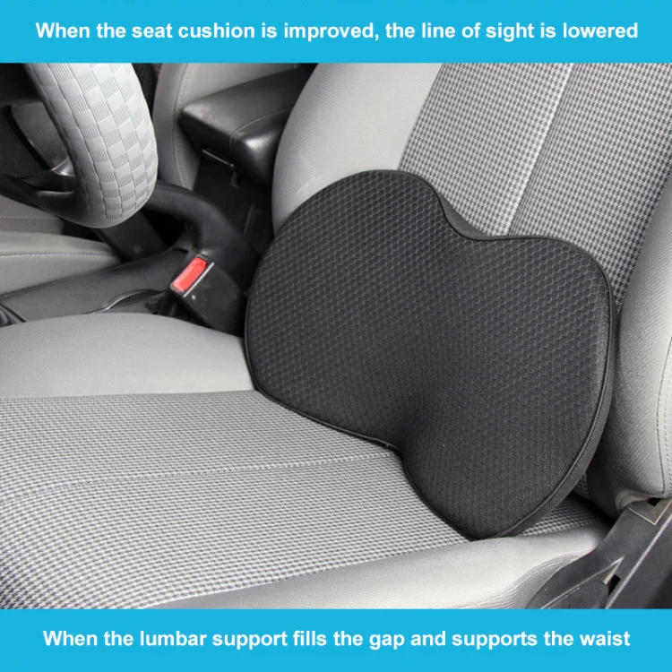 Car mini Seat Cushion Breathable Lumbar Seat Mat (Red) - Image 3
