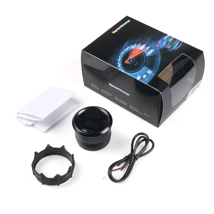 Car Modified 12V Universal 52mm Blue Light Digital Display Meter, Style:Voltmeter - Image 5