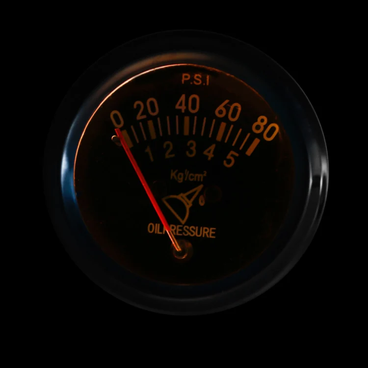 Car Modified 12V Universal 52mm Mechanical Oil Pressure Gauge - Image 4