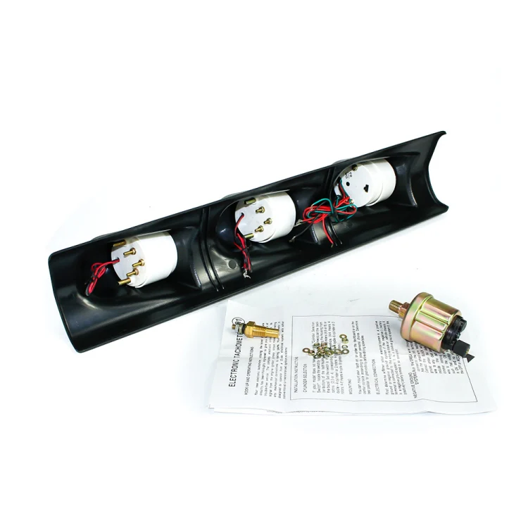 Car Modified 3 in 1 Tachometer Water Temperature Gauge Oil Pressure Gauge, with Left-hand Drive Three Hole - Image 3