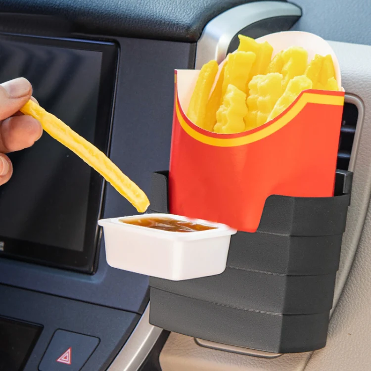 Car-Mounted French Fries Cup Holder Storage Box Multifunctional Trash Can, Model: SD-1019 - Image 8