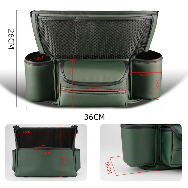 Car Multifunctional Armrest Box Storage Bag Car Interior Supplies(Green) - Image 4