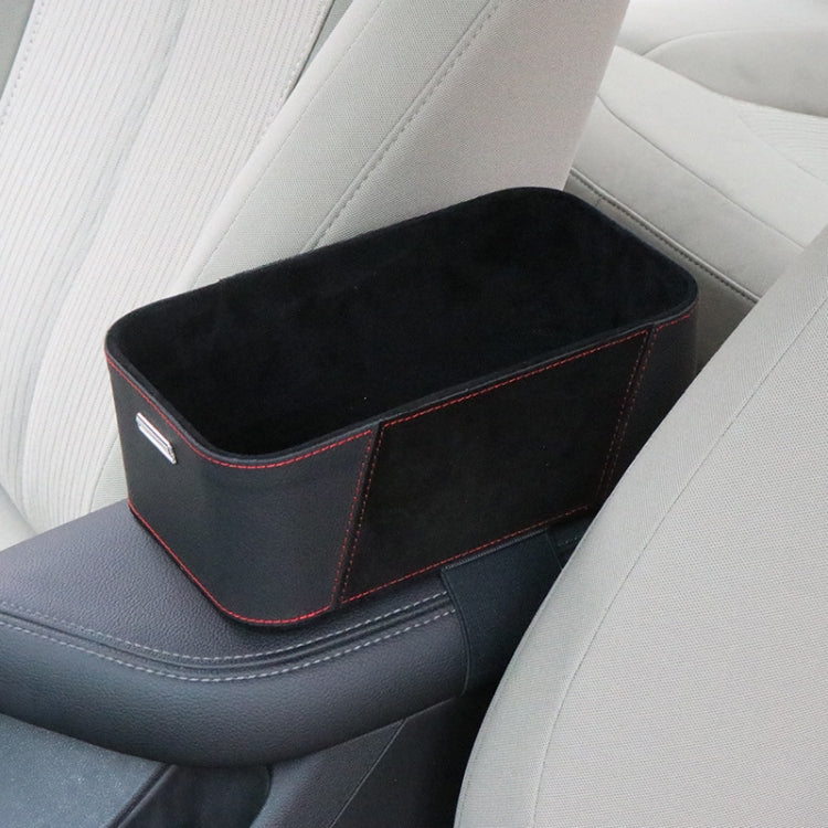 Car Multifunctional Dashboard Armrest Box Water Cup Storage Box, Color: Large Brown - Image 5
