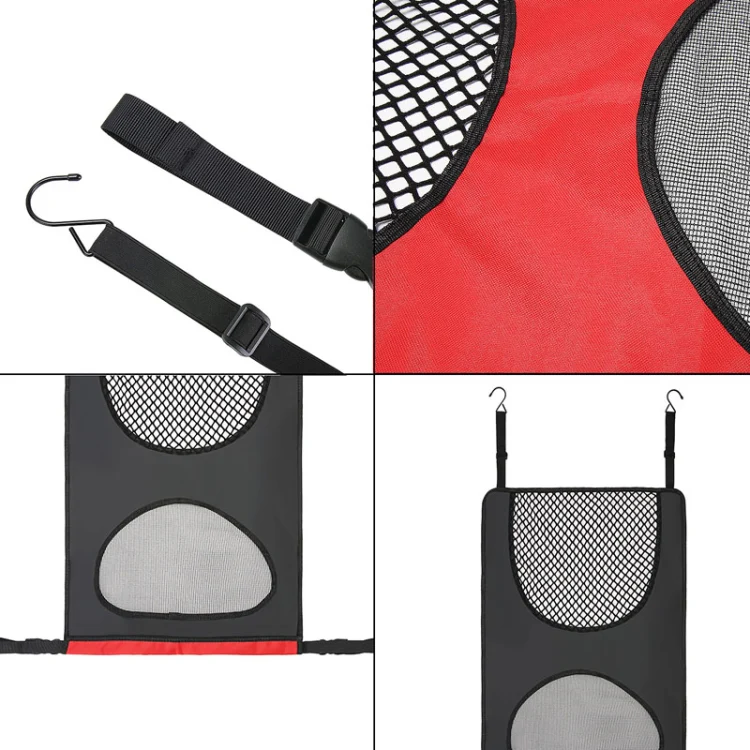 Car Rear Pet And Kids Deterrent Barrier Automobile Seat Storage Bags(Black) - Image 5