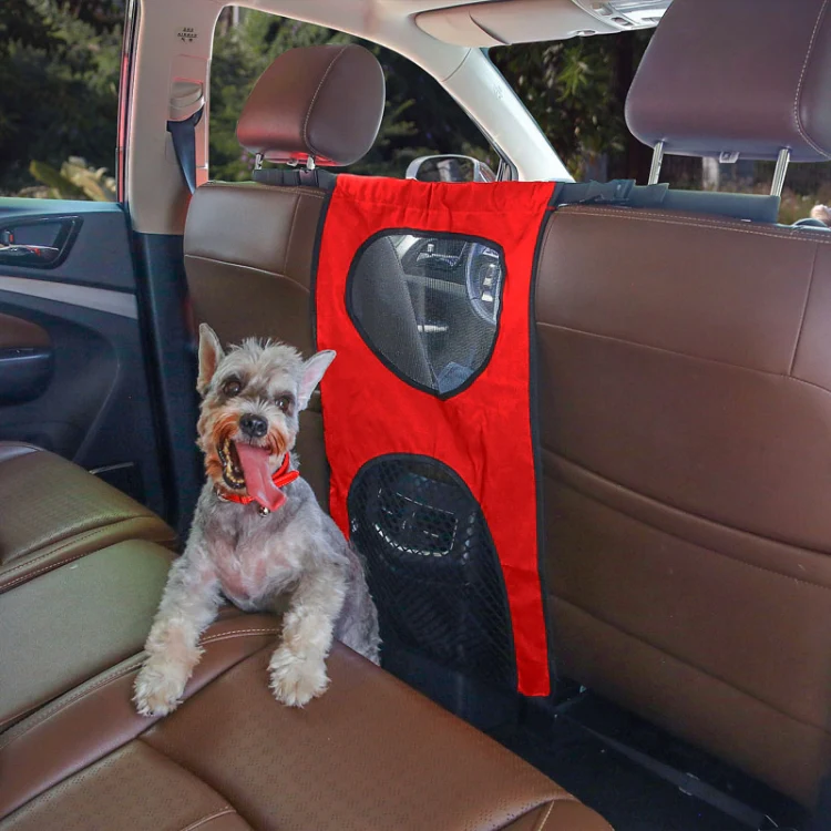 Car Rear Pet And Kids Deterrent Barrier Automobile Seat Storage Bags(Black) - Image 6