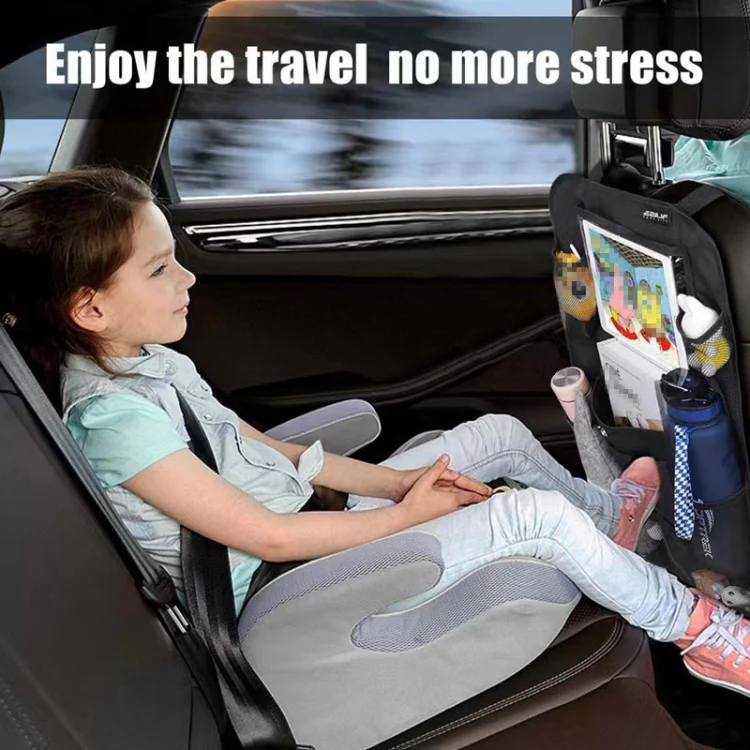 Car Rear Seat Oxford Cloth Storage Bag Car Seat Back Anti-kick Pad - Image 6