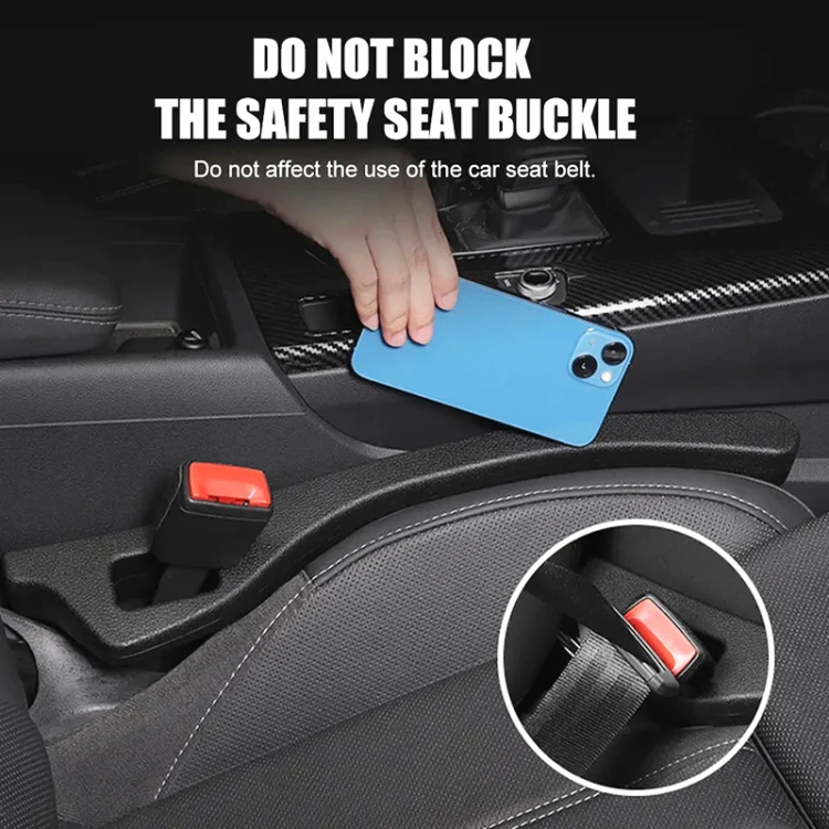 Car Seat Gap Bar Car Interior Armrest Box Gap Leak-proof Filler (Black) - Image 8