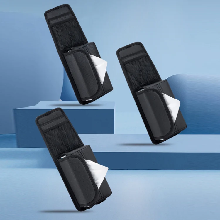 Car Seat Side Storage Hanging Bag Tissue Box, Model: H321 Carbon Fiber Pattern - Image 2