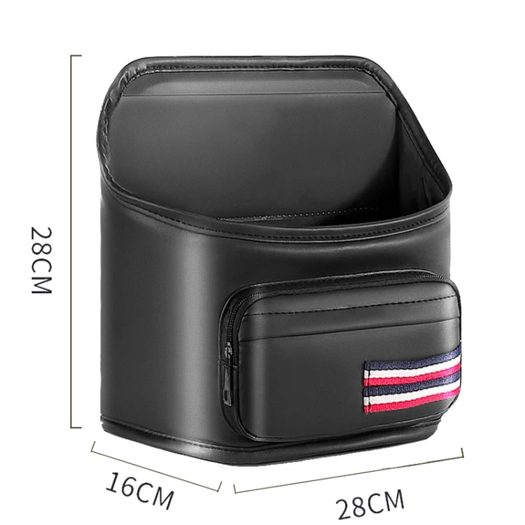 Car Seatback Storage Hanging Bag Vehicle Multifunctional Storing Tissue Box, Style: With Bulit-In Bucket - Image 3