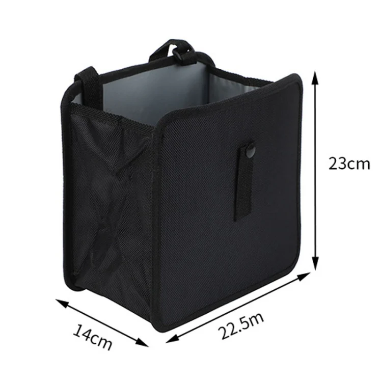 Car Seatback Trash Can Automotive Multifunctional Storage Organizer, Style: Black Red Edge - Image 2