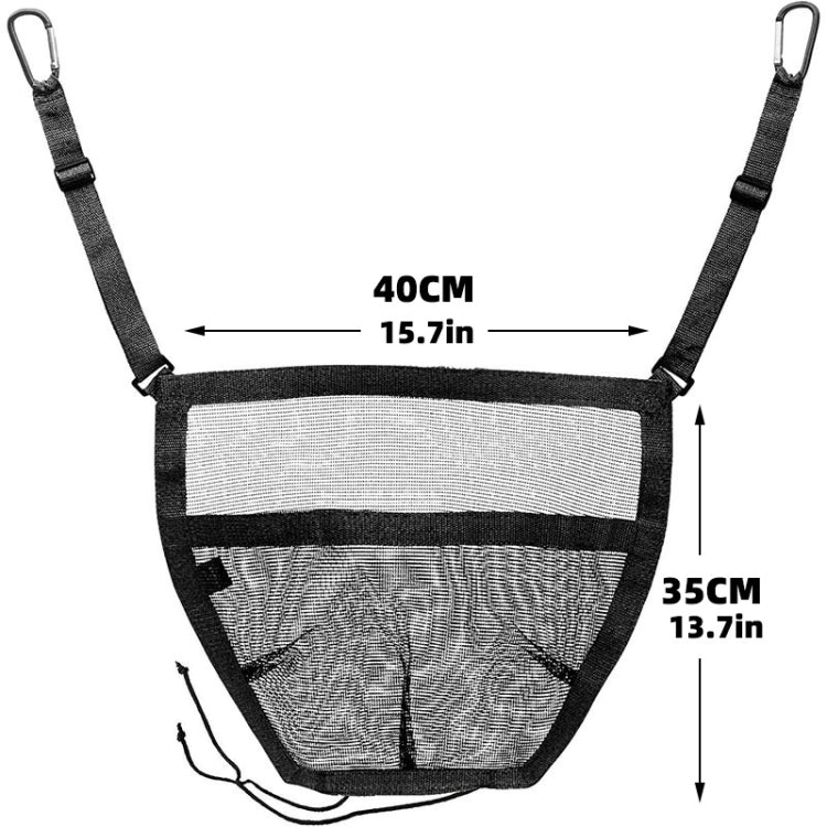 Car Storage Bag Multifunctional Pet Barrier Mesh Bag(Black) - Image 2