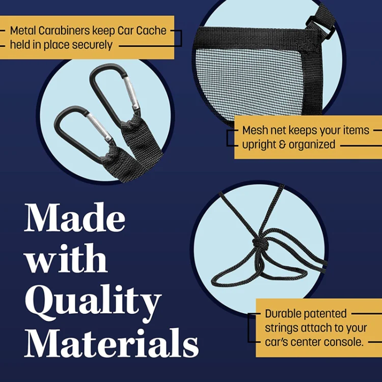 Car Storage Bag Multifunctional Pet Barrier Mesh Bag(Black) - Image 3