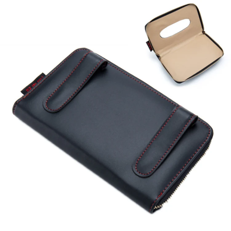 Car Sun Visor Skylight Hanging Tissue Box(H055 Black) - Image 4