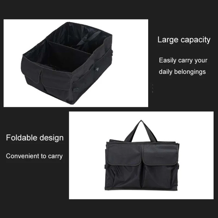 Car Trunk Portable Foldable Organizing And Storing Box(Black) - Image 5