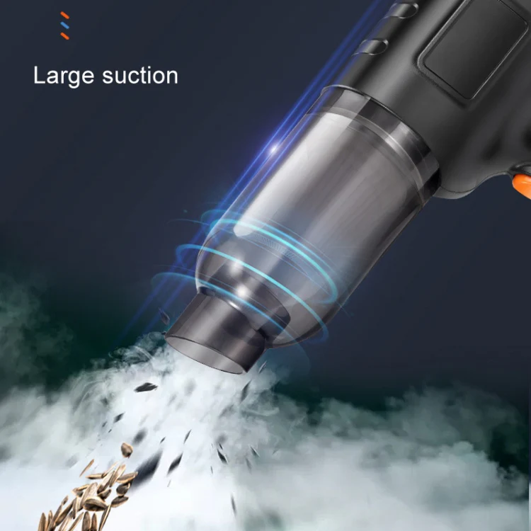 Car Vacuum Cleaner Large Suction Power Wireless Pump Inflatable Blower Handheld Small Vacuum Cleaner, Style: Brush 200W+3 Filters+Air Bag (White) - Image 11