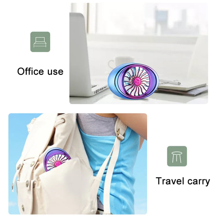 Car Vent Fan Multi-function USB Interface LED Lamp Portable Fan - Image 9
