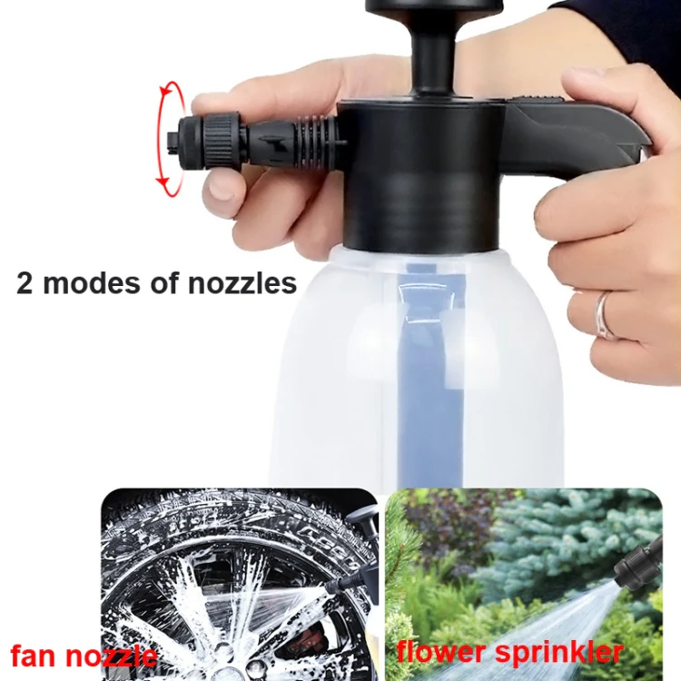 Car Wash Foam Watering Can Household Hand-held Spray Gardening Air Pressure Sprayer(2L) - Image 6