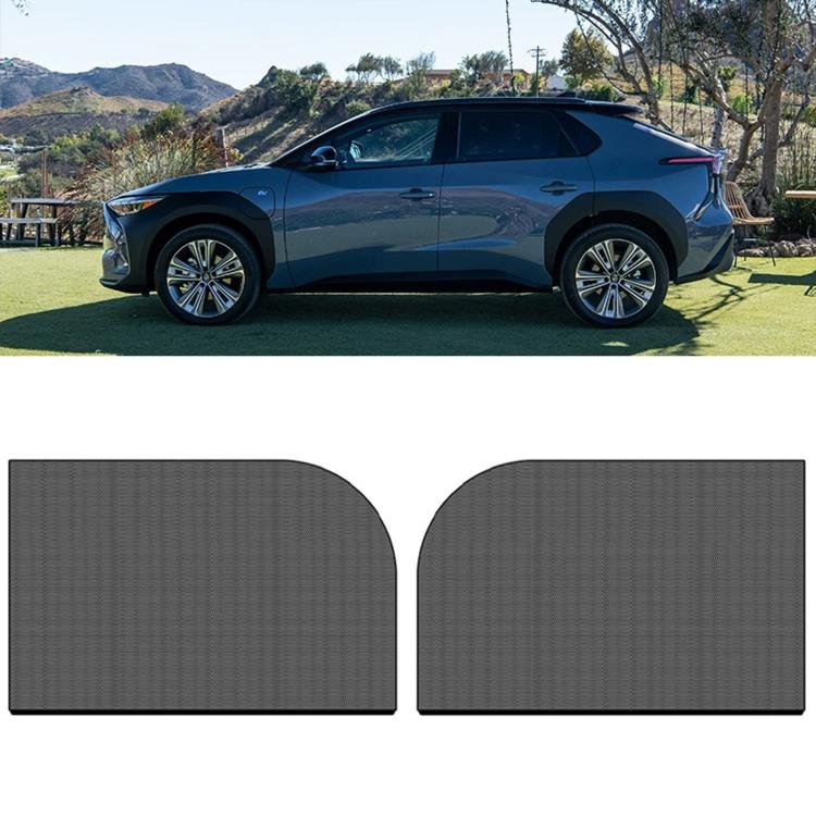 Car Window Sunshade Mosquito Curtain Mesh Fabric Auto Window Sun Block Cover, Spec: SUV 2pcs Rear Window