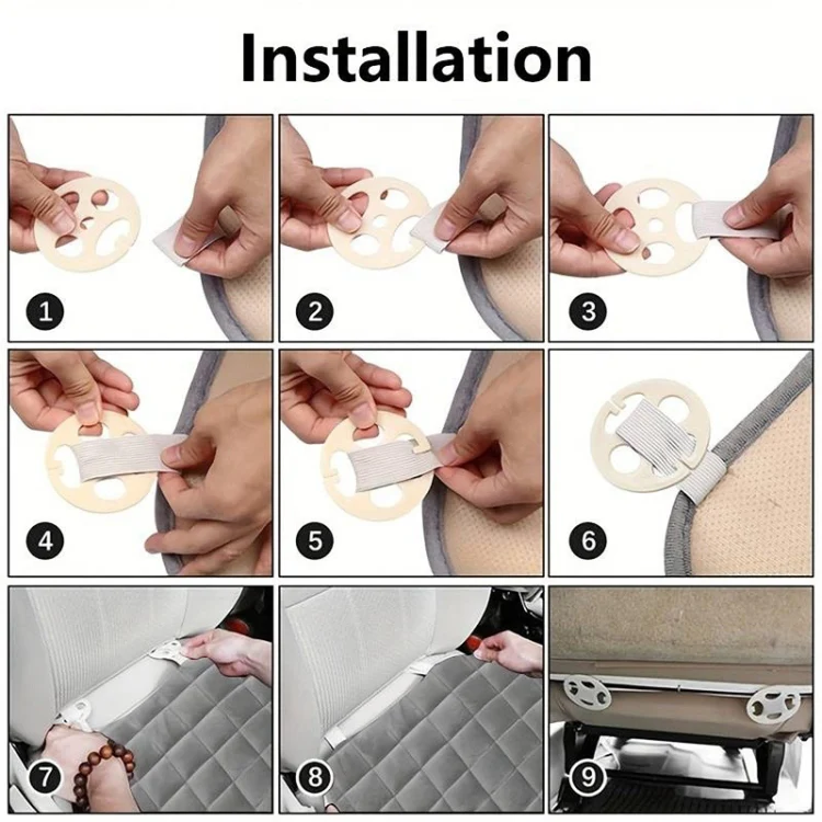 Car Winter Backless Plush Non-slip Non-binding Seat Cushion, Color: Front Row Black - Image 7