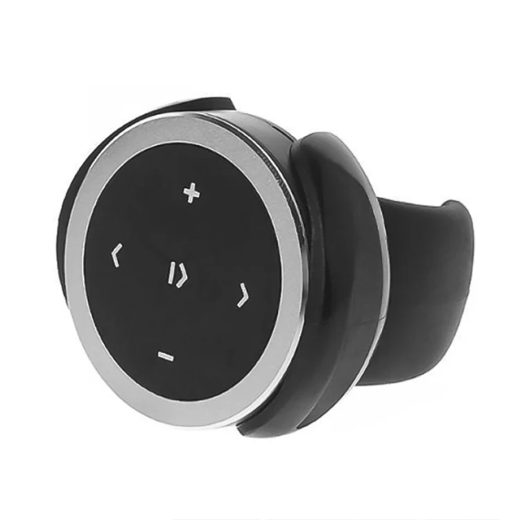 Car Wireless Bluetooth Controller Mobile Phone Multimedia Multi-functional Steering Wheel Remote Controller with Holder (Silver) - Image 2