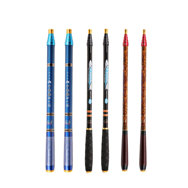 Carbon Short Section Fishing Rod Short Section Positioning Handle Rod, Length: 6.3m(Blue) - Image 2