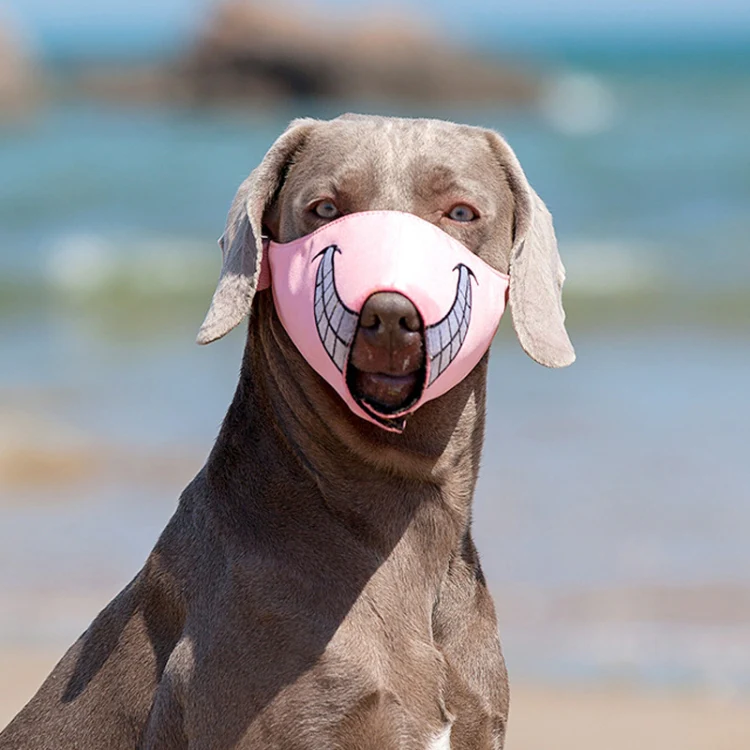 Cartoon Dog Mouth Cover Anti-Bite Nylon Dog Mask, Size: XL(Yellow) - Image 5